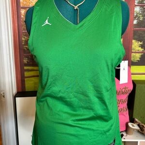 Nike Jordan Reversible Green and White Women's Sleeveless Jersey Sz L
